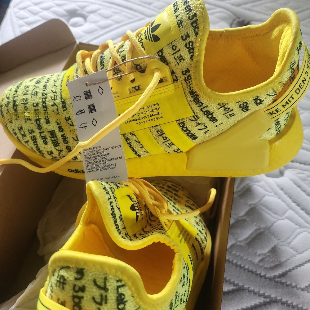 NMD_R1 V2 SHOES yellow big boy size 6